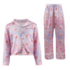 Sweetheart Cute Heart & Letter Girls' Pajama Set - Image 2