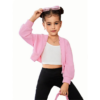 Girls' Costom Fitted Rhinestone Embellished Hooded Sweatshirt - Image 2