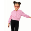 Girls' Costom Fitted Rhinestone Embellished Hooded Sweatshirt - Image 3