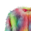 Girls' Dreamy Rainbow Tie-Dye Plush Coat - Image 4