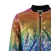 Custom Kids Gradient Sequin Jacket Round Neck Long Sleeve - Image 2