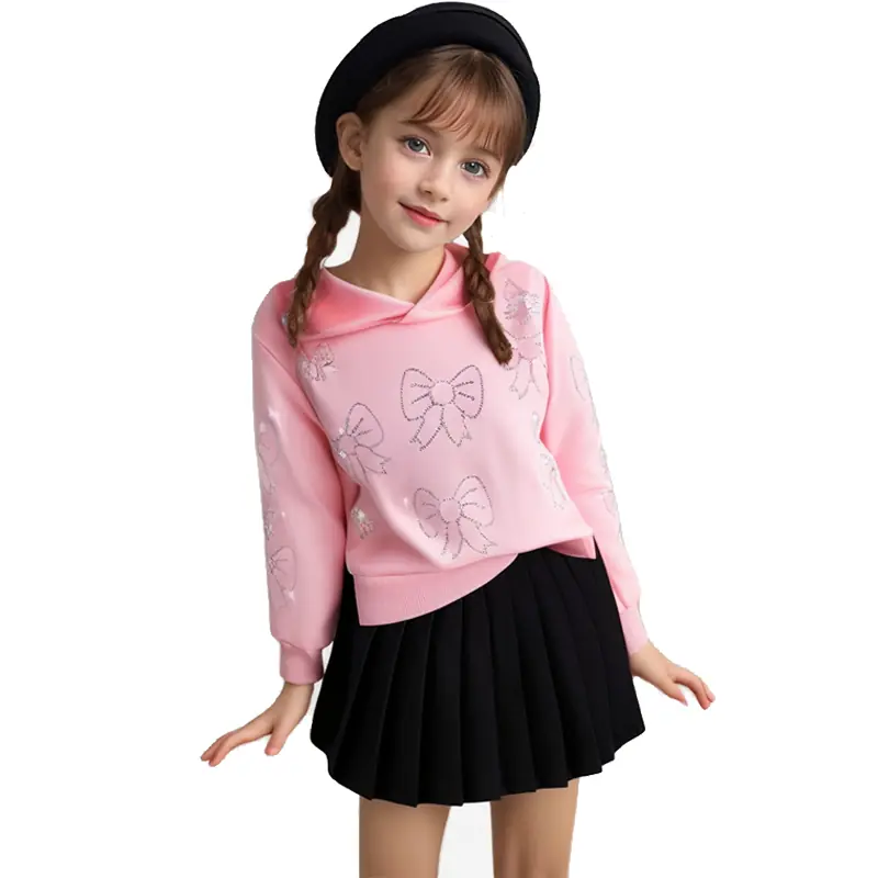 Custom Girls Kids Rhinestone Bow Set