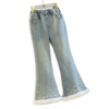 Girls Custom Padded Denim Flared Pants - Image 2