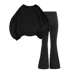 Custom Girls Sweatshirt Flared Pants Fall/Winter Set - Image 2