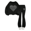 Custom Girls Sweatshirt Flared Pants Fall/Winter Set - Image 3