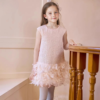 Custom Girls Sequined Tulle Dress Rainbow Color Sleeveless - Image 5