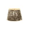 Custom Girls Clothing Set Sequined Gold Vest With Skirt - Image 5