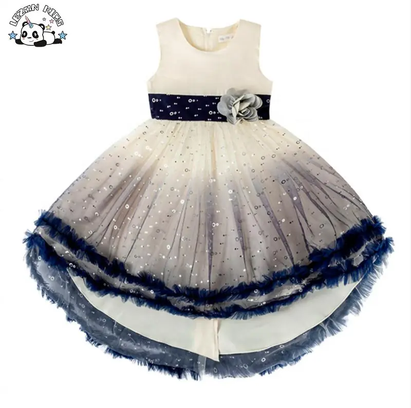 Custom Summer Fluffy Dress Children's Princess Dress Girls Evening Dress for Birthday Party