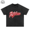 Customizable Summer New Design Vintage Custom Patch Mineral Black Acid Washed Kids Boy T Shirt