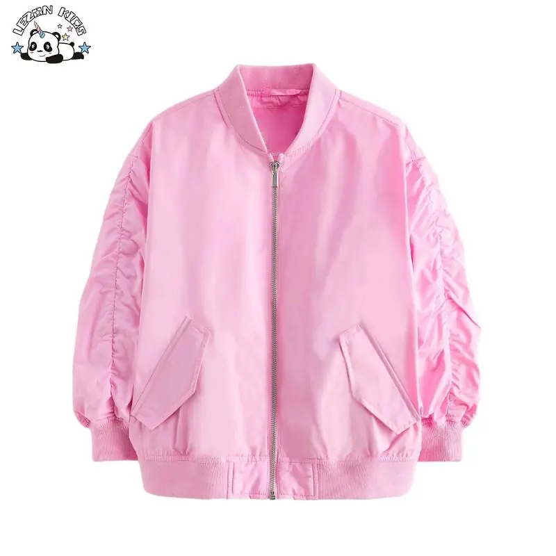 Custom Designs Fall Winter Waterproof Girls Water Resistant Bomber Jacket
