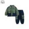 Custom Boys Clothing Sets Comfortable Denim Boy Set Toddlers Summer Sweatshirt Fun Animal Cartoon Prints Two-Piece Pants Outfit
