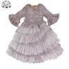 Customizable New Fashion Fancy Sequined Girl Dress Princess Cake Girl Dress Flower Tulle Girl Dress