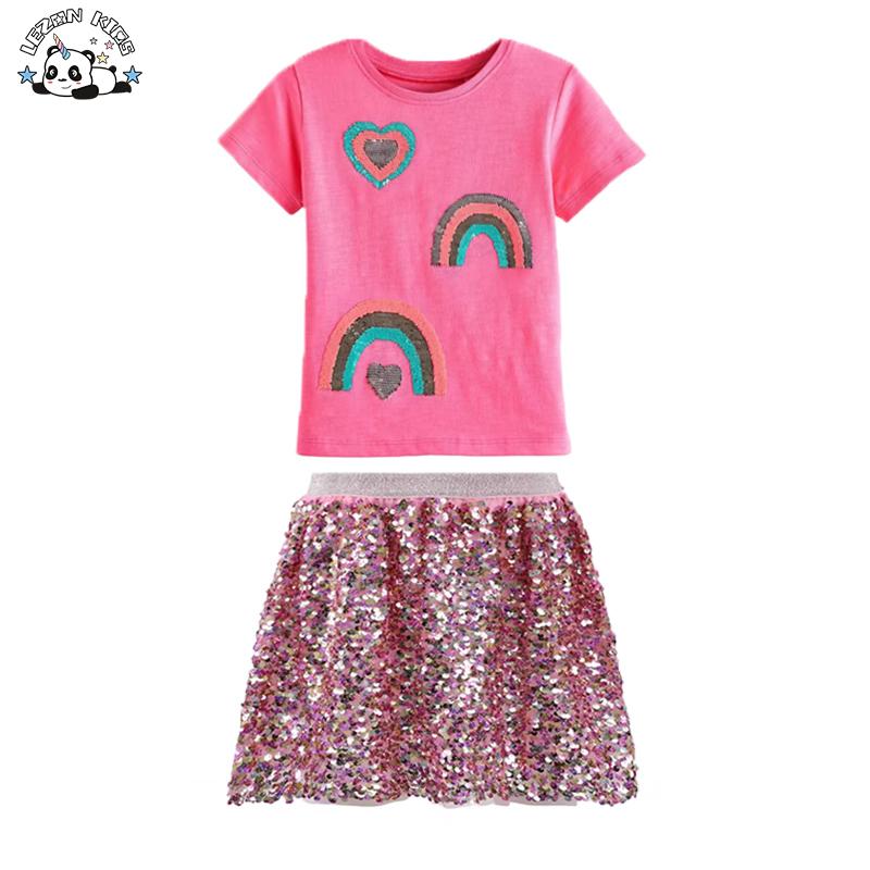 Stylish Girls Custom 2-Piece Summer Clothing Set