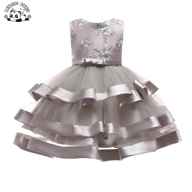 Designer Style Children's Fancy Party Puff Frocks Tulle Dress Girls Occassion Dress for Young Girls