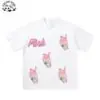 2024 Stylish Full Patterns Printing Pink T Shirt Different Designs Kids T Shirt