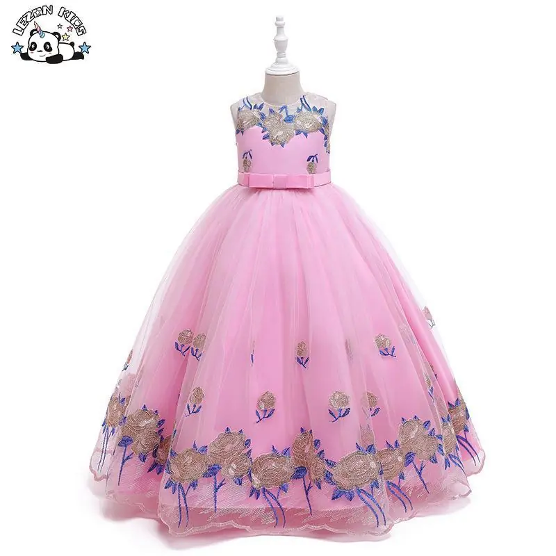 2022 Teen Girls Bridesmaid Dresses for Party Wedding Kids Ball Gown Princess Dress