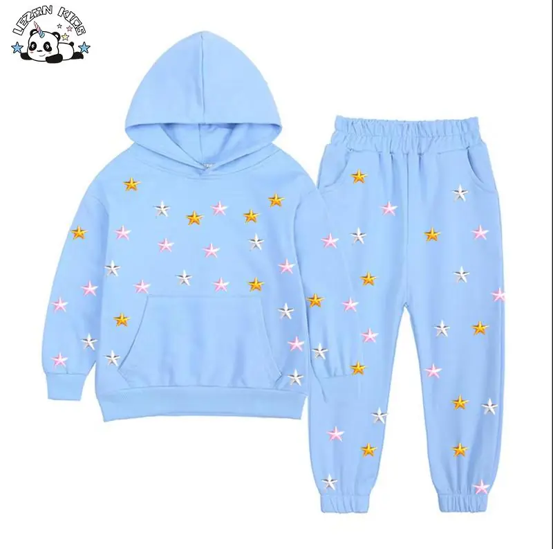 Customized Fall Winter Children Clothes Colors Stars Sweatshirt