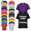 Custom Patterns Patchwork T Shirt Men Kids Soft Cotton O-Neck Short Sleeve Casual Style Printed Cartoon Design Clothing