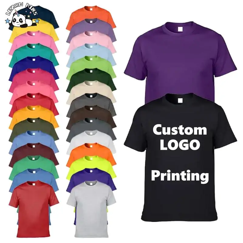 Custom Patterns Patchwork T Shirt Men Kids Soft Cotton O-Neck Short Sleeve Casual Style Printed Cartoon Design Clothing