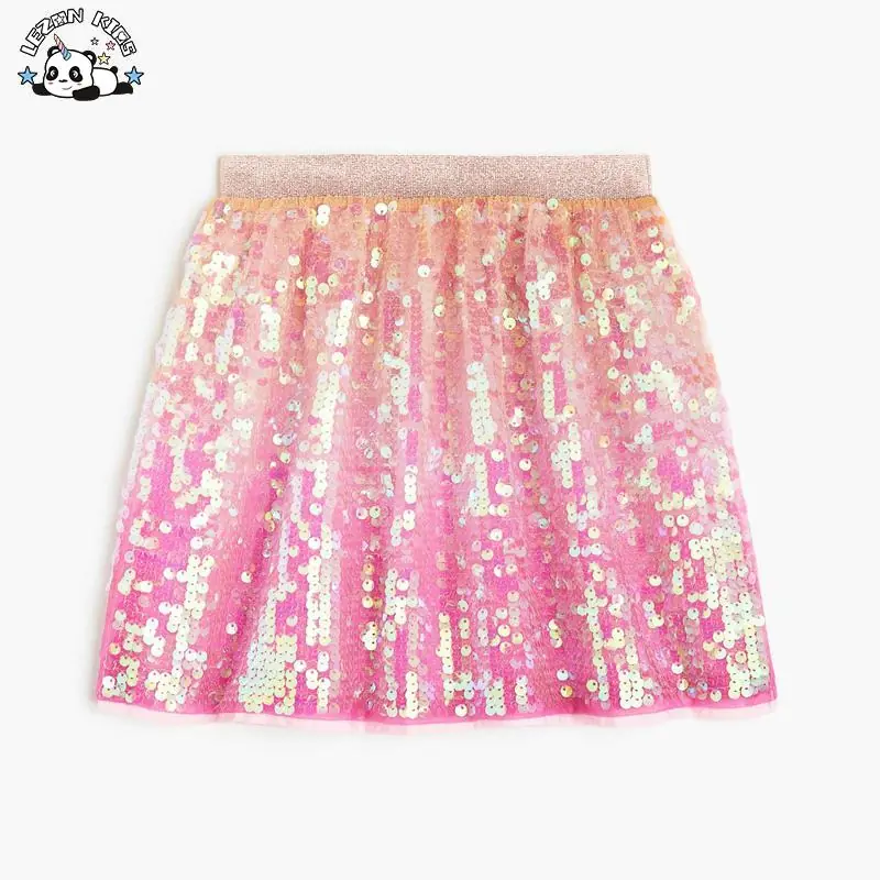 Customizable New Fashion Sweet Dance Daily Skirt Shine Shorts Pink Elegant Skirt Girls Dress