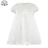 Customizable Boutique Baby Girls Clothing White Sequin Princess Dress for Girl's Birthday Party Dress
