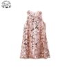 ODM Customizable Sleeveless Shining Sequin Frocks Girls Party Dresses 2-14 Children Clothing