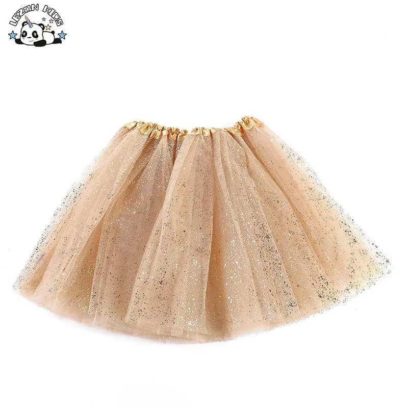 Customizable Gilded TUTU Dance Tutu Skirt Mesh Princess Skirt Popular Short Skirt for Children 2-14T