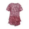 Pink Glittery Short - Sleeve Set for Girls
