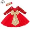 High Quality Custom Latest Design Colorful Sparkle Children Clothing Princess Dress for Girls - Image 2