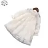 Girl's Sweet Pearls Tulle Dresses Princess Skirt Children's Dress with Flowers - Image 2