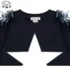 OEM Crew Neck Star Fringe Sleeves Pullover Kids Hoodie Girls Hoodies Sweatshirt for Fall - Image 2
