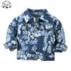 Kids Clothing Wholesale Kids Denim Jackets Flower Print Spring Autumn Boy Set - Image 2