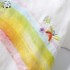 Wholesale Customization Cute rainbow Flower Printing  Girls Clothing Sets for Summer - Image 2