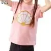 Custom Patchworks Breathable Cotton T Shirt Tops Girls Sequin Sea Shells Patchworks T Shirt - Image 2