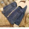 Customizable Winter Warm Girls Denim Jacket Girls Denim Jacket for 2-14 Years - Image 2