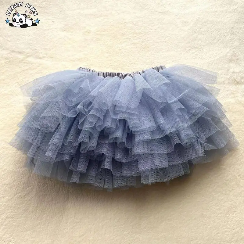 Colors Customization Girls Tutu Ruffle Girls Dress with Petti Skirt for 2 to 12T - Image 2