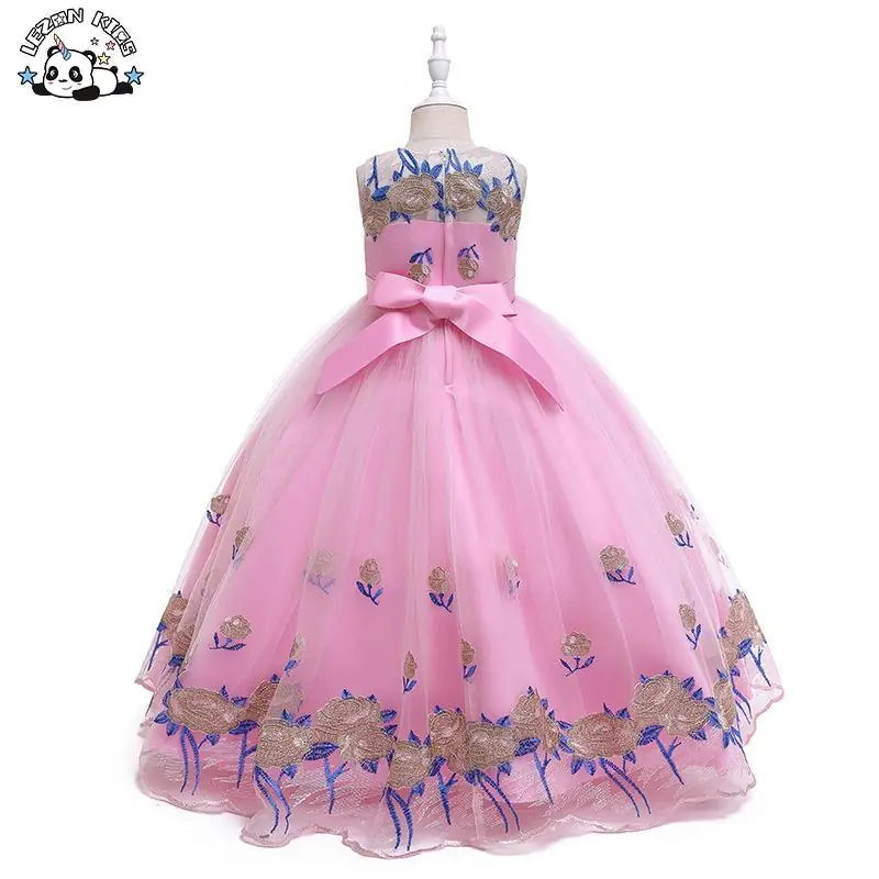 2022 Teen Girls Bridesmaid Dresses for Party Wedding Kids Ball Gown Princess Dress - Image 2