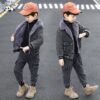 New Fashion Kids Clothes Boys Velvet Denim Suits Winter Outfits Boys Jeans Sets With Good Quality - Image 2