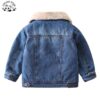 OEM Kids Winter Toddler Denim Jacket Children's Warm Jeans Clothes Kids Winter Coats - Image 2