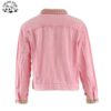 Customizable New Style Pink Colorful Gems Decoration Jeans Zip Jacket Girls Denim Jacket for 2-14T - Image 2