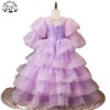 Customizable Wedding Sequin Fairy Frock Puffy Luxury Fancy Birthday Tulle Princess Ball Gown Flower Girls' Dresses for Kids - Image 2