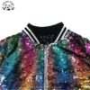 Custom Kids Jean Sequin Blue Denim Jacket for Girls in Spring and Autumn for Girls Jacket in Autumn - Image 2
