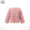 Customizable High Street Spring Tutu Layers Cardigan Tweed Kid Coats Jacket for Girls - Image 2