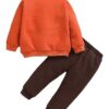 Customizable New Kids Cartoon Pullover Sweatshirt and Pants 2 Pieces Girls Autumn Clothing Sets