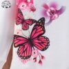 Customizable butterfly Pattern Casual Pullover Ruffle Crewneck Long Sleeve Girls Sweatshirts - Image 2