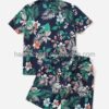 Customizable Hot Sale Summer 2 Piece Striped Letter Graphic Short Sleeve Tee and Shorts Boys Set - Image 2