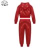 Customized Sequined Hooded Top & Pants Set Girls Colorful Sports Shirt Summer Dance Party Performance Clothing - Image 2