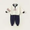 Customizable 100% Cotton Boys Sport Casual Long Sleeve Outfits Kids Clothing Sets for Boys - Image 2