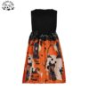 Customizable Girls Halloween Party Dress Princess Dress Cosplay Party Performance Costume Cartoon Print Dress - Image 2