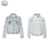 Fashion Vintage  Crystal Beads Embroidery Custom Printed Girls Jacket Washed Denim Girls Jacket - Image 2